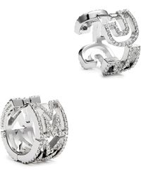 Marc Jacobs - The Monogram Crystal-embellished Earrings - Lyst