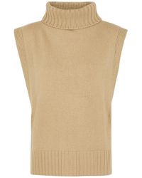 Vince - Roll-neck Wool-blend Poncho - Lyst