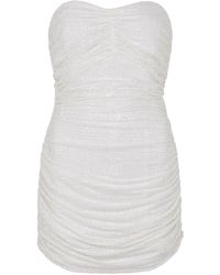 In the mood for love Fane White Sequin Mini Dress