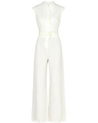 Odd Muse - Ultimate Muse Wide-Leg Stretch-Crepe Jumpsuit - Lyst