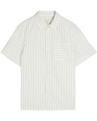 CHE - Franklin Striped Cotton And Linen-Blend Shirt - Lyst