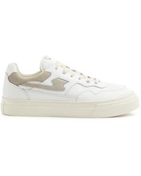 Stepney Workers Club - Pearl S-strike Panelled Leather Sneakers - Lyst