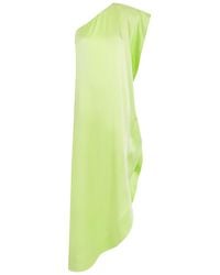 Stella McCartney - Envers One-Shoulder Satin-Crepe Maxi Dress - Lyst