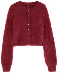 Free People - Celeste Brushed-Knit Cardigan - Lyst