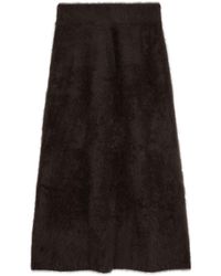 Lisa Yang - Asta Brushed Cashmere Midi Skirt - Lyst