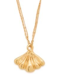 Chloé - The Chloé Mirror Shell Pendant Necklace - Lyst