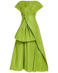 ROKSANDA - Nila Twisted Taffeta Midi Dress - Lyst