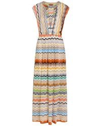 Missoni - Zigzag Fine-Knit Maxi Cover-Up Dress - Lyst