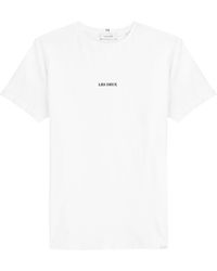 Les Deux - Lens Logo Cotton T-Shirt - Lyst