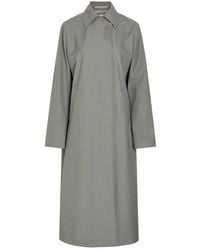 Our Legacy - Capital Checked Woven Trench Coat - Lyst