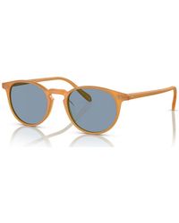 Oliver Peoples - Riley Sun Round-Frame Sunglasses - Lyst