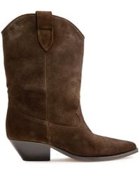 Isabel Marant - Duerto 40 Western Suede Mid-Calf Boots - Lyst