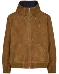 Polo Ralph Lauren - Hooded Reversible Suede Jacket - Lyst