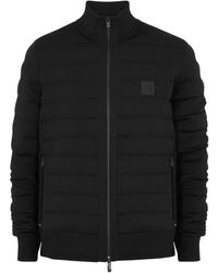 BOSS - Paranolo Quilted Knitted Jacket - Lyst