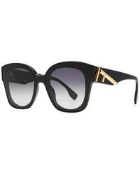 Fendi - Round Square-frame Sunglasses - Lyst