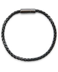 Tateossian - Ruthenium-Plated Box Chain Bracelet - Lyst
