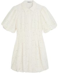 Jonathan Simkhai - Cleo Floral-Embroidered Cotton Mini Dress - Lyst