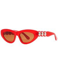 Alaïa - Alaïa Oval-frame Sunglasses - Lyst