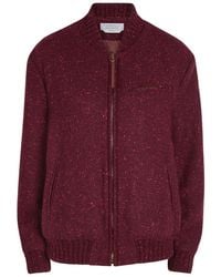Gabriela Hearst - Winslow Speckled Wool-Blend Bomber Jacket - Lyst