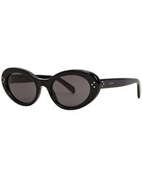Celine - Oval-Frame Sunglasses, Oval Sunglasses, 100% Uv Protection - Lyst