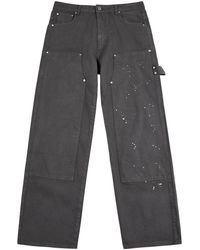 Represent - Carpenter Paint-splattered Straight-leg Jeans - Lyst