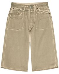 Acne Studios - Two-Tone Denim Shorts - Lyst