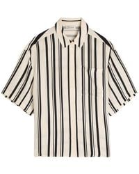 Anine Bing - Coco Striped Satin Shirt - Lyst