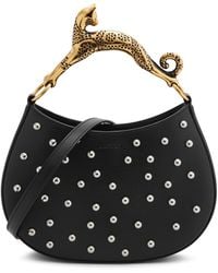 Lanvin - Hobo Cat Studded Leather Top Handle Bag - Lyst