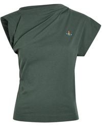 Vivienne Westwood - Hebo Asymmetric Cotton T-Shirt - Lyst