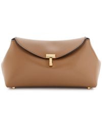 TOTEME - T-Lock Mini Leather Clutch - Lyst
