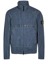 Stone Island - Warp Crinkled Nylon Jacket - Lyst