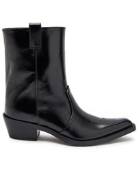 KHAITE - Clive 35 Leather Ankle Boots - Lyst