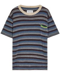 Maison Margiela - Striped Knit T-Shirt - Lyst
