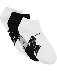 Polo Ralph Lauren - Logo-intarsia Stretch-cotton Socks - Lyst