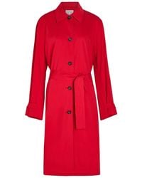 TOTEME - Belted Cotton Trench Coat - Lyst