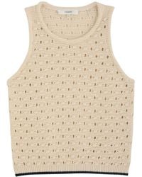 FRAME - The Bauble Open-Knit Tank - Lyst