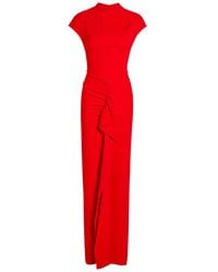 TOVE - Beth Ruffled Crepe Maxi Dress - Lyst