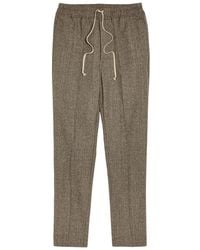 Rick Owens - Slim-Leg Wool Sweatpants - Lyst