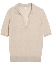 Gabriela Hearst - Frank Cashmere And Silk-Blend Polo Top - Lyst