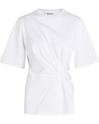 Rohe - Gathered Cotton T-Shirt - Lyst
