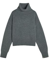 Extreme Cashmere - N°434 Crop Xtra Roll-Neck Cashmere Jumper - Lyst