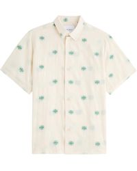Les Deux - Ira Floral-Embroidered Cotton-Blend Shirt - Lyst