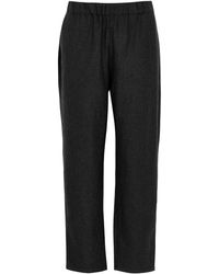 Eileen Fisher - Tapered-leg Wool Trousers - Lyst