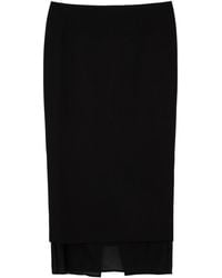 GAUGE81 - Sabie Layered Woven Midi Skirt - Lyst