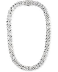 CERNUCCI - Prong Cuban Crystal-Embellished Chain Necklace - Lyst