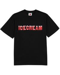 ICECREAM - Drippy Logo-print Cotton T-shirt - Lyst
