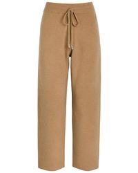Moncler - Logo-Appliquéd Wool And Cashmere-Blend Sweatpants - Lyst