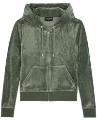 Juicy Couture - Classic Robertson Hooded Velour Sweatshirt - Lyst