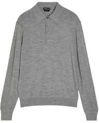 Tom Ford - Fine-Knit Wool Polo Jumper - Lyst