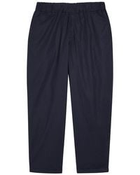 Labo.art - Tapered-Leg Cotton Poplin Trousers - Lyst